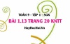 Bài 1.13 trang 20 Toán 9 tập 1 Kết nối tri thức SGK
